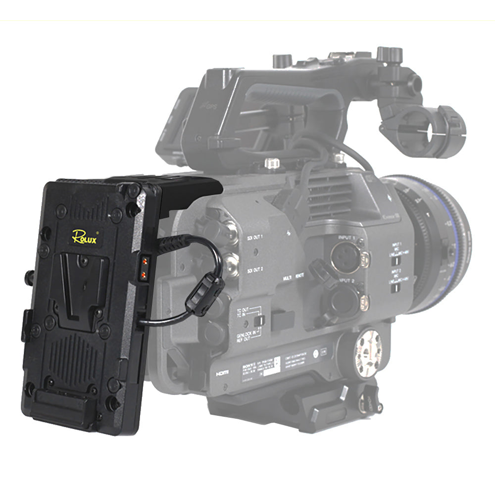 Rolux Placa para batería V-Mount RL-GDX9 para Sony FX9 — 2