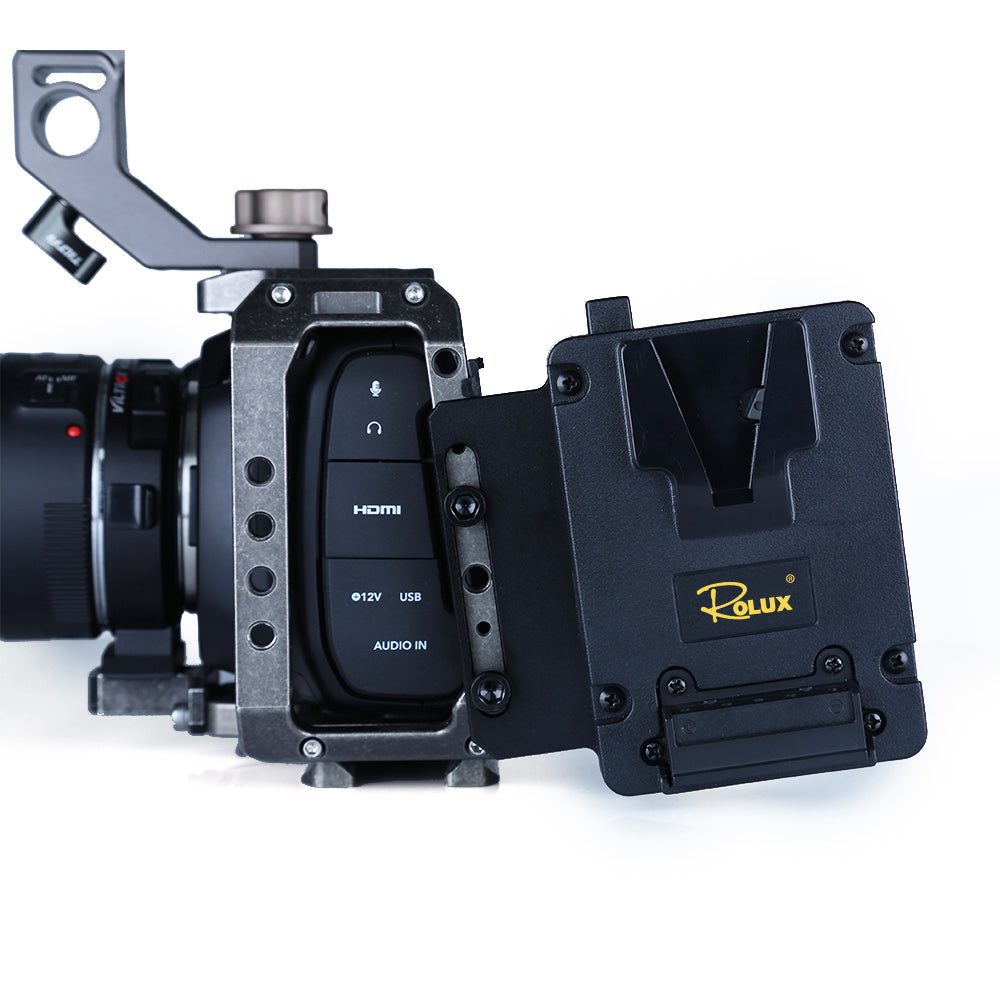Rolux Mini Placa para batería V-Mount RL-AC12S — 2