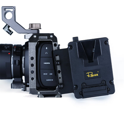 Rolux Mini Placa para batería V-Mount RL-AC12S — 2