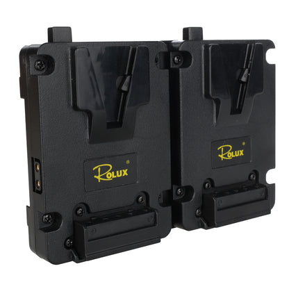 Rolux Duo Mini Placa para batería V-Mount RL-AC16S — 4
