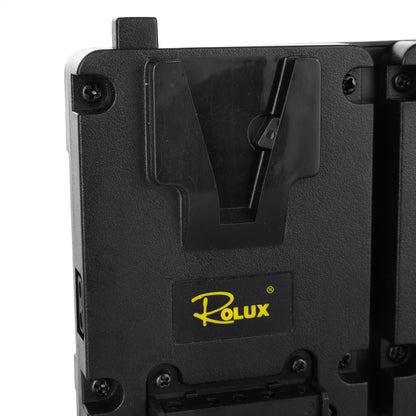 Rolux Duo Mini Placa para batería V-Mount RL-AC16S — 7