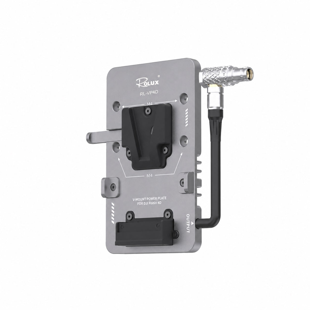 Rolux Placa para batería V-Mount RL-VP4D para DJI Ronin 4D