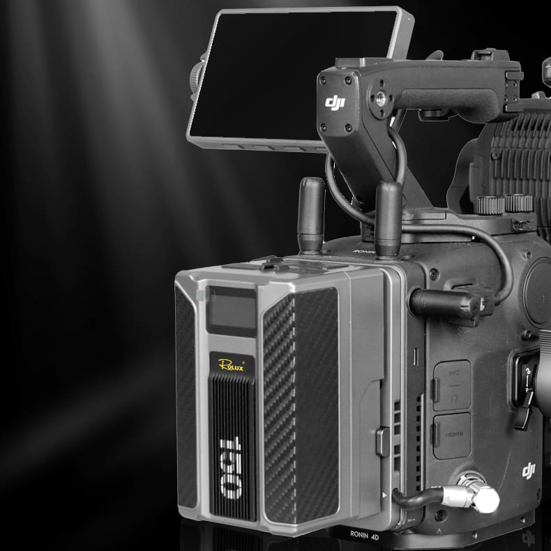 Rolux Placa para batería V-Mount RL-VP4D para DJI Ronin 4D — 5