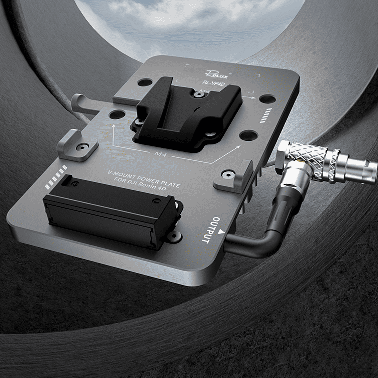 Rolux Placa para batería V-Mount RL-VP4D para DJI Ronin 4D — 6