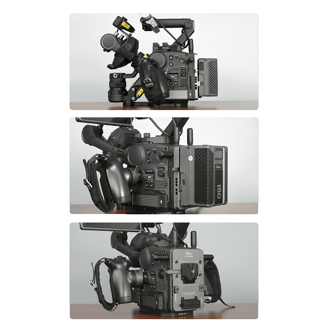Rolux Placa para batería V-Mount RL-VP4D para DJI Ronin 4D — 8