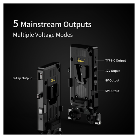 Rolux Placa para batería V-Mount RL-VP1 — 3