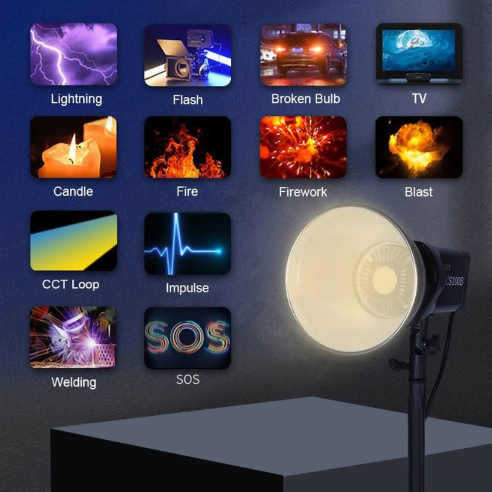 Sirui Bicolor LED Flash monobloque CS100B — 7