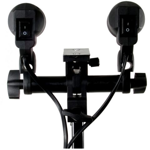 StudioKing Universal E27 Portalámparas con 2 Enchufes DLE27D — 2