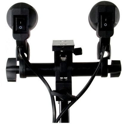 StudioKing Universal E27 Portalámparas con 2 Enchufes DLE27D — 2