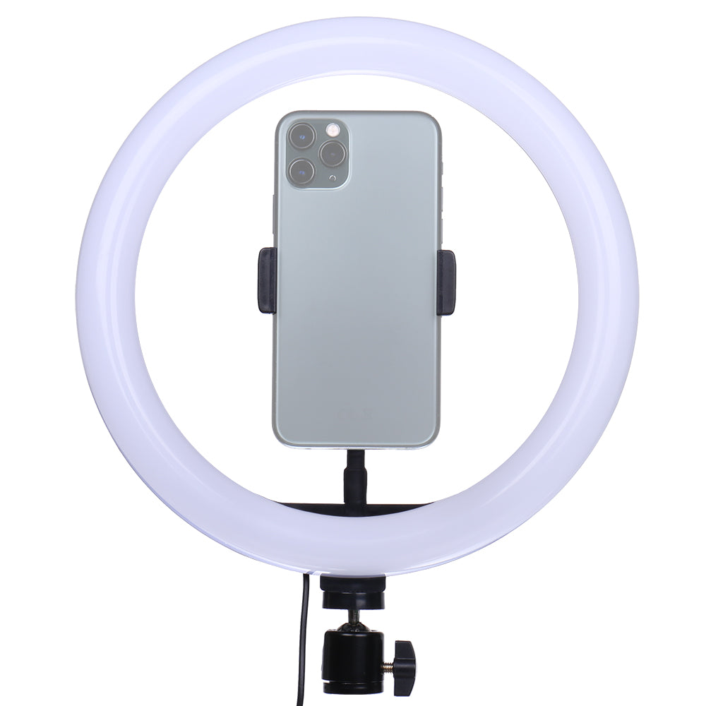StudioKing LED Vlog Kit SK-K190 con Anillo Lámpara y Micrófono Soporte — 3