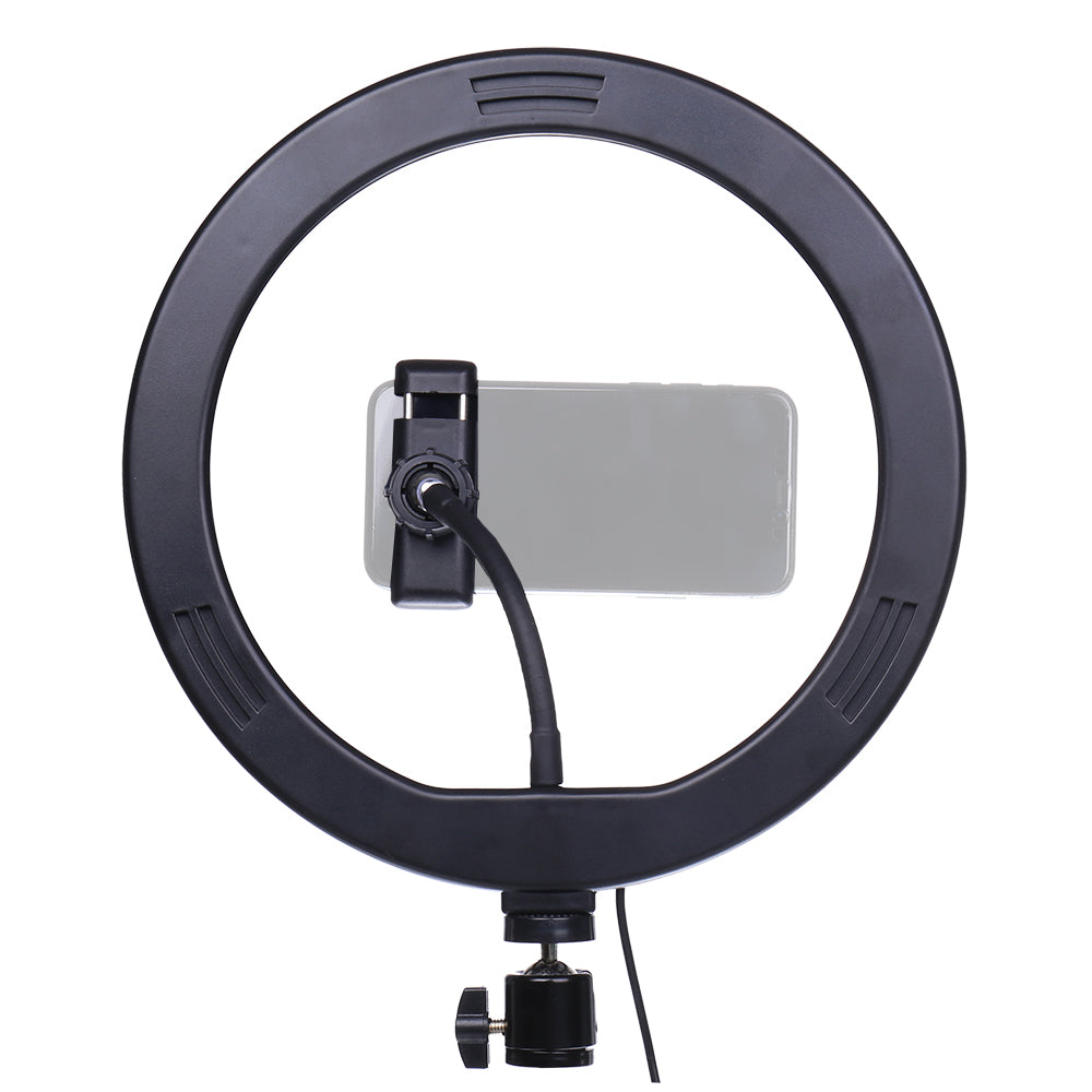 StudioKing LED Vlog Kit SK-K190 con Anillo Lámpara y Micrófono Soporte — 5