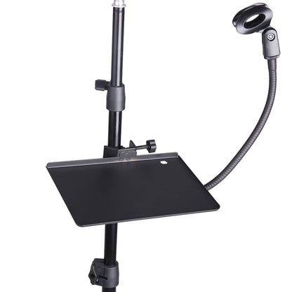 StudioKing LED Vlog Kit SK-K190 con Anillo Lámpara y Micrófono Soporte — 6