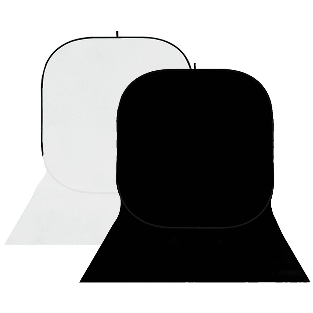 StudioKing Fondo Panel BBT-01-20 Blanco/Negro 150x400 cm