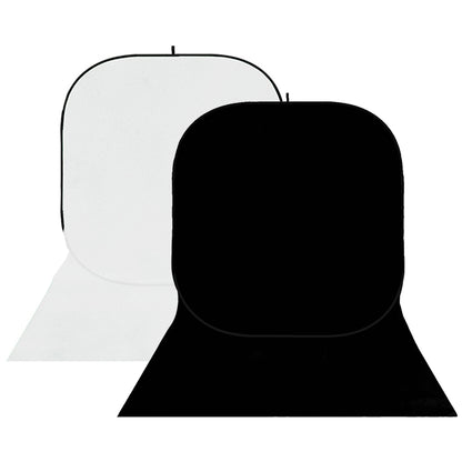 StudioKing Fondo Panel BBT-01-20 Blanco/Negro 150x400 cm