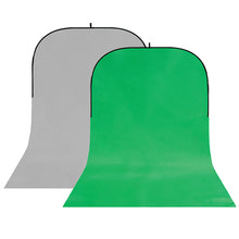 StudioKing Fondo Panel BBT-03-10 Gris/Verde 150x400 cm