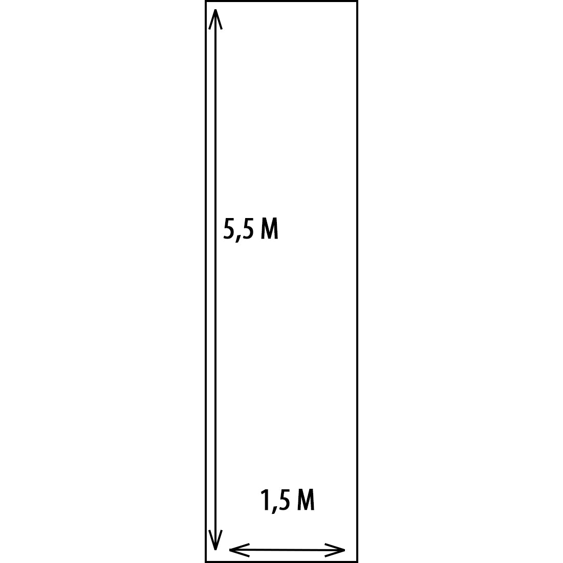 StudioKing Fondo Super Flexiglass 1,45 x 5 m — 3