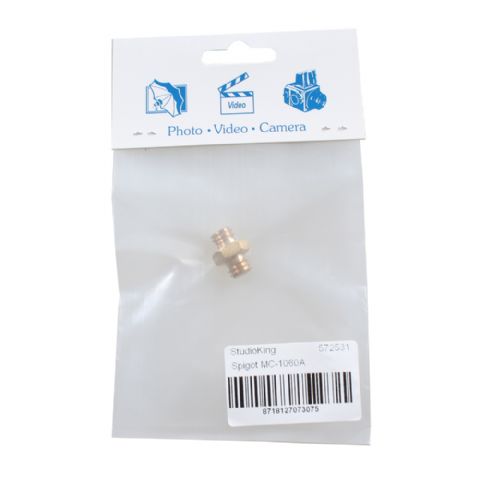 StudioKing Espiga Adaptador MC-1060A 3/8" Macho 3/8" Macho — 3