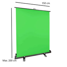StudioKing Fondo verde enrollable FB-150200FG 150x200 cm Chroma Verde — 2