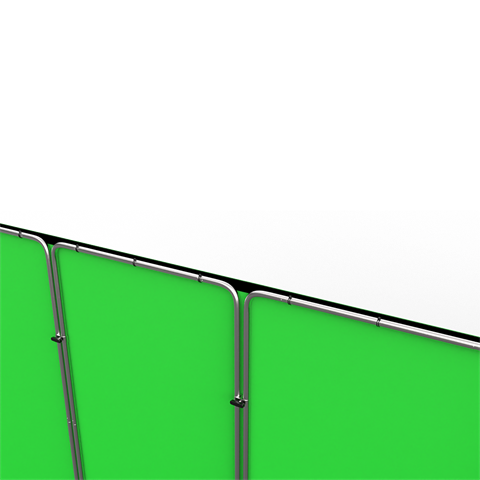 StudioKing Panorámico Fondo Fondo verde FSF-240900PT 240x900cm — 4