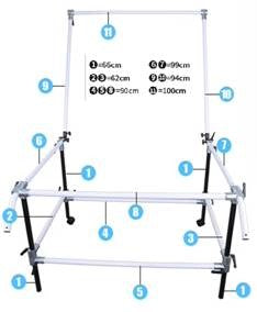 StudioKing Mesa de fotografía FST-13240 130x240 cm — 2