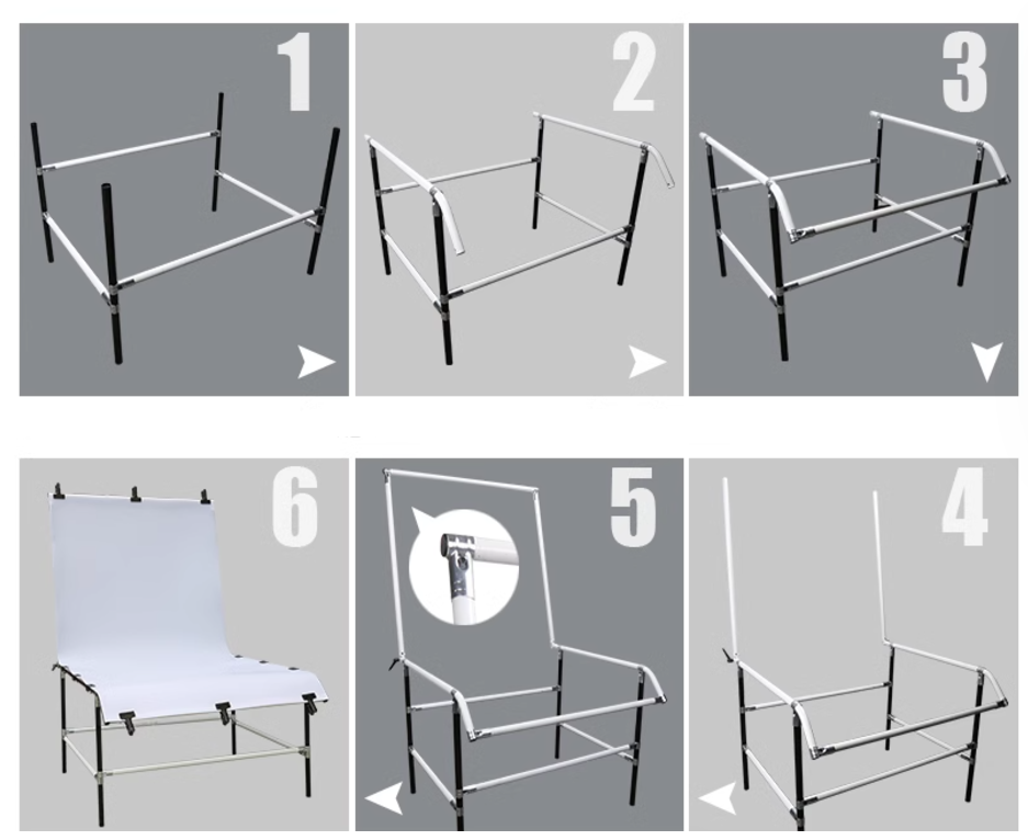 StudioKing Mesa de fotografía FST-13240 130x240 cm — 3