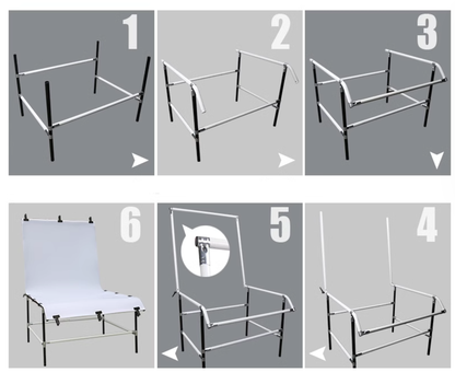 StudioKing Mesa de fotografía FST-13240 130x240 cm — 3