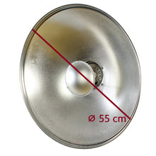StudioKing Beauty dish Plateado SK-BD550 55 cm con Rejilla nido de abeja — 2
