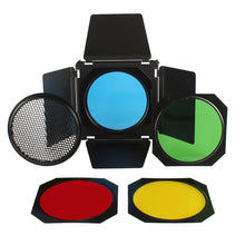 StudioKing Viseras SK-BD18 con Color Filtros y Rejilla