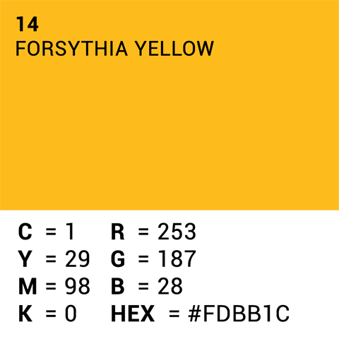 Superior Papel de fondo 14 Forsythia Amarillo 1.35 x 11m — 5