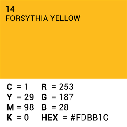 Superior Papel de fondo 14 Forsythia Amarillo 1.35 x 11m — 5