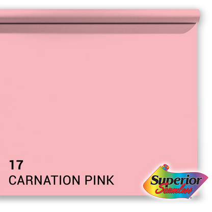 Superior Papel de fondo 17 Carnation Rosa 1.35 x 11m