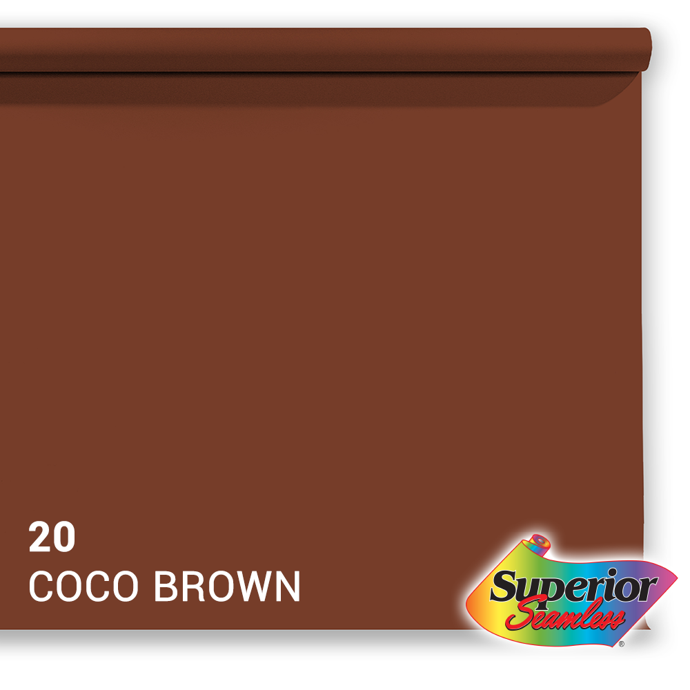 Superior Papel de fondo 20 Coco Marrón 1.35 x 11m