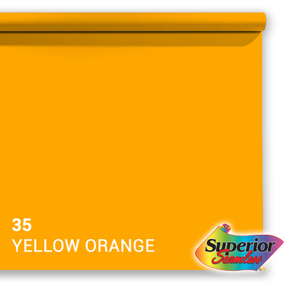 Superior Papel de fondo 35 Amarillo-Naranja 1.35 x 11m