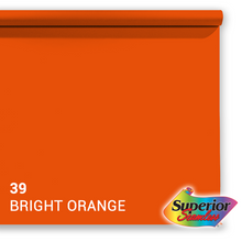 Superior Papel de fondo 39 Bright Naranja 1.35 x 11m