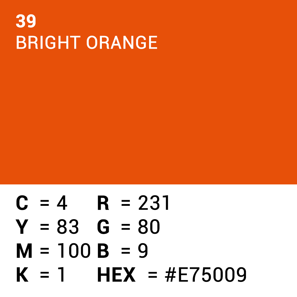 Superior Papel de fondo 39 Bright Naranja 1.35 x 11m — 5