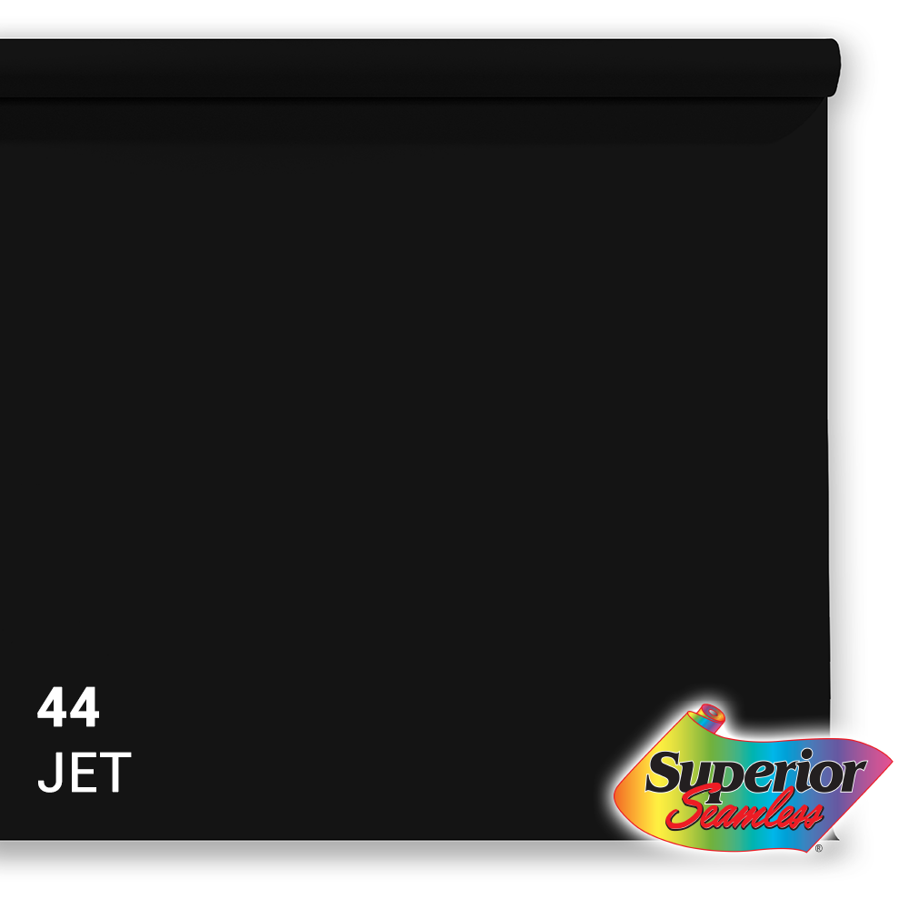 Superior Papel de fondo 44 Jet Negro 1.35 x 11m