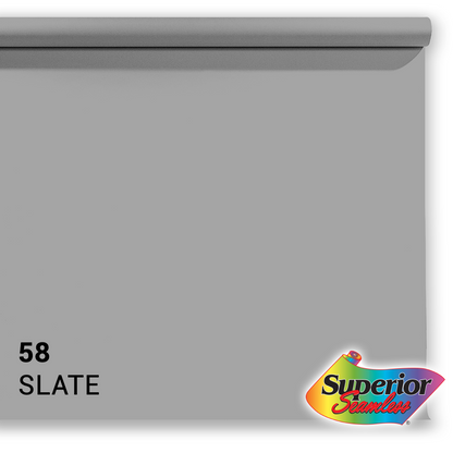 Superior Papel de fondo 58 Slate Gris 1.35 x 11m