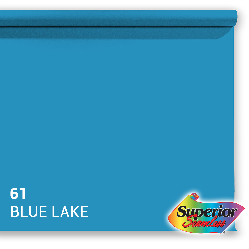 Superior Papel de fondo 61 Azul Lake 1.35 x 11m