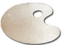 Hobby and Blu Paleta de madera Ovaal 38 x 26 cm