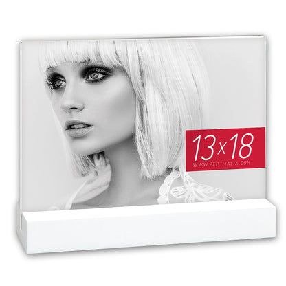 Zep marco de fotos Acrílico AQ657W Dresda Blanco 13x18 cm